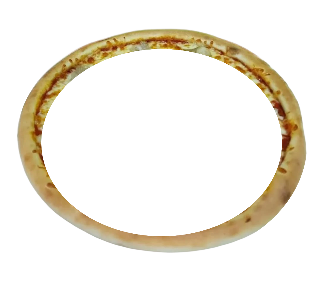 Aro de masa real de la pizza Extra con asado de cerdo